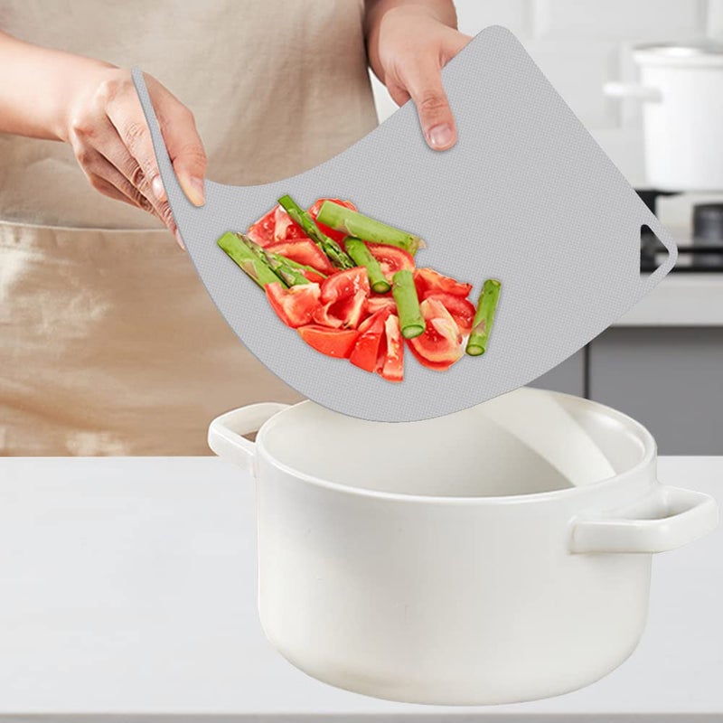 WK Plastic Cutting Boards for Kitchen  WK Flexible Cutting Board Set of 10  Non Slip Cutting Mats with Hole  BPA Free  Dishwasher Safe  Multi Size - Image 5